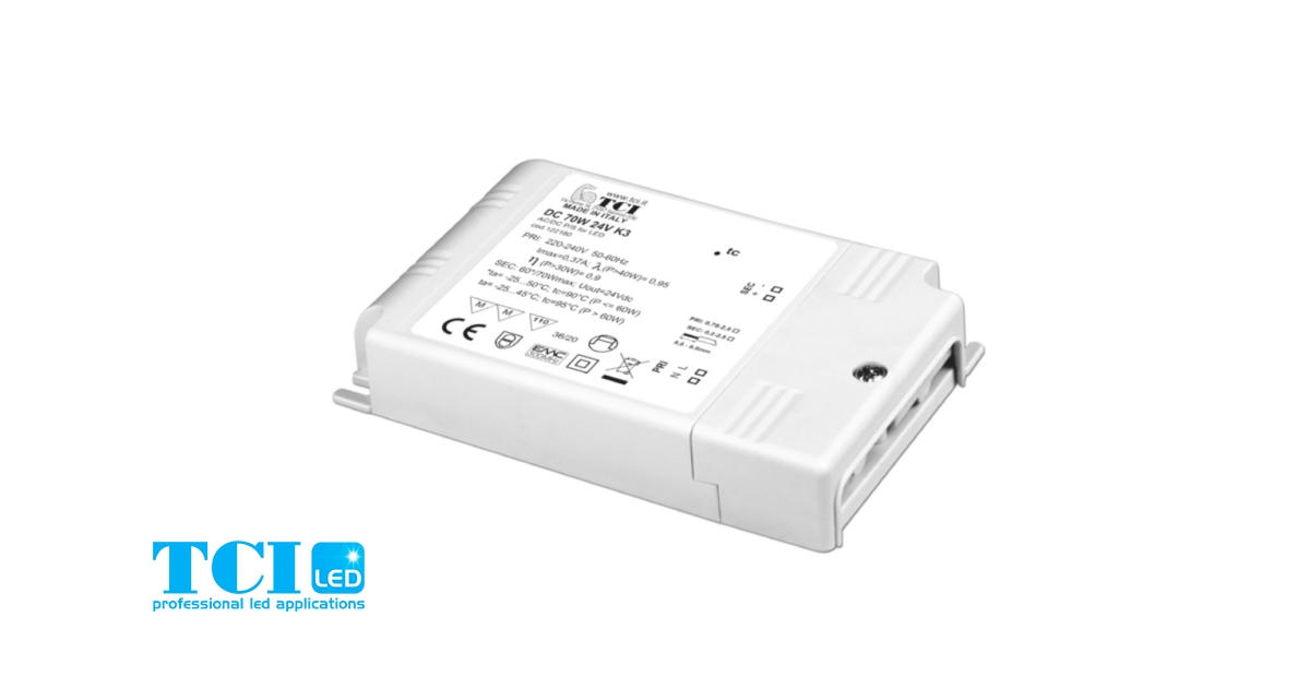 SKU 3101 - VT-22101 - Alimentatore in Plastica 100W 24V 4,2A Colore Bianco  IP67