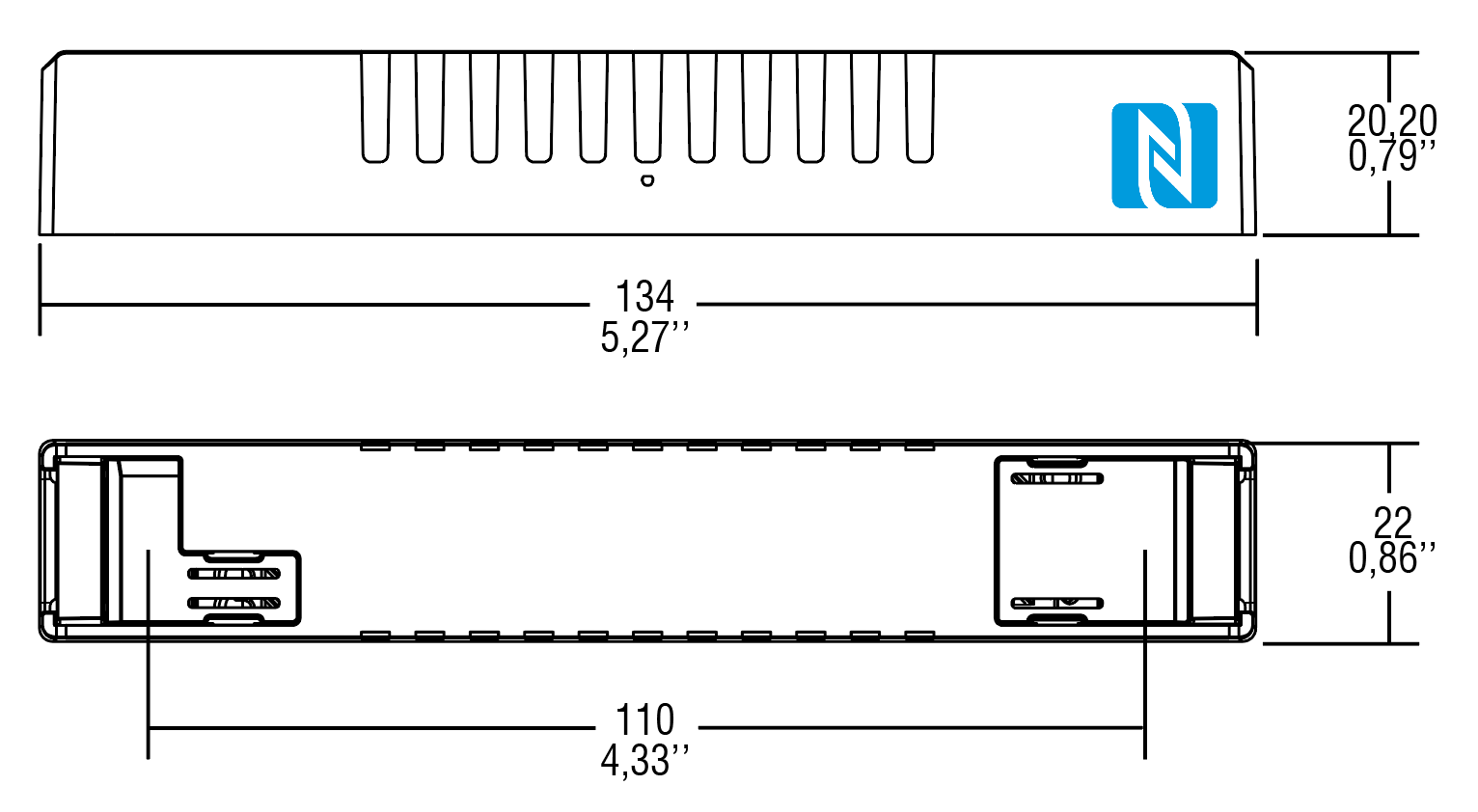 MINI SLIM 15 DALI NFC - 142190 - TCI