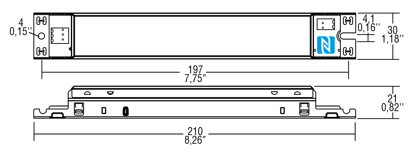 MPE 75/550 SLIM NFC - 127730 - TCI